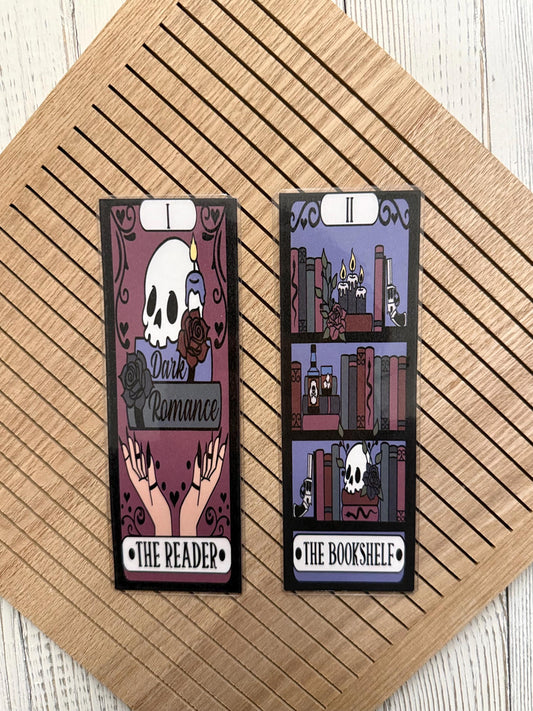 Dark Romance Tarot Card Bookmarks: Laminated Book Lover Gift