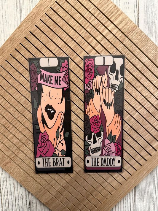 Kinky Reader Tarot Card Bookmarks, Bookish Merch, Book Lover Gift, Booktok Lover, Kinky Romance, The Brat, Readers Bookmarks, Tarot Bookmark
