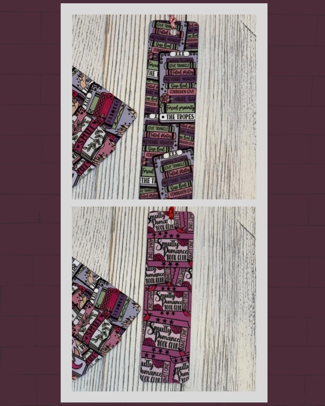 Smut Reader Tarot Metal Bookmarks | Sublimated Bookmark for Book Lovers & Spice Seekers