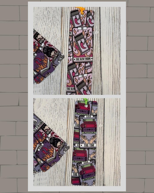 Smut Reader Tarot Metal Bookmarks | Sublimated Bookmark for Book Lovers & Spice Seekers