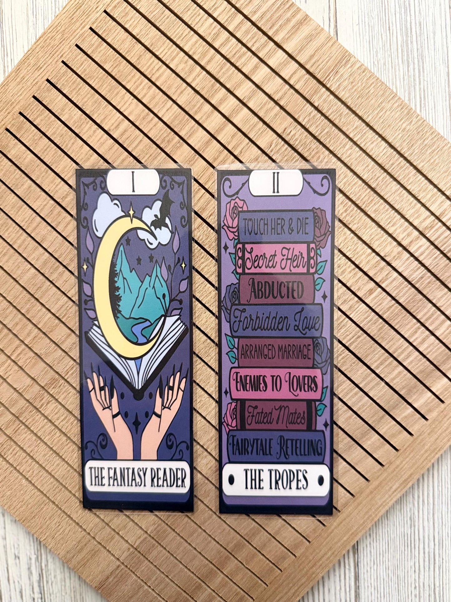 Fantasy Tarot Card Bookmark: Romantasy Book Lover Gift