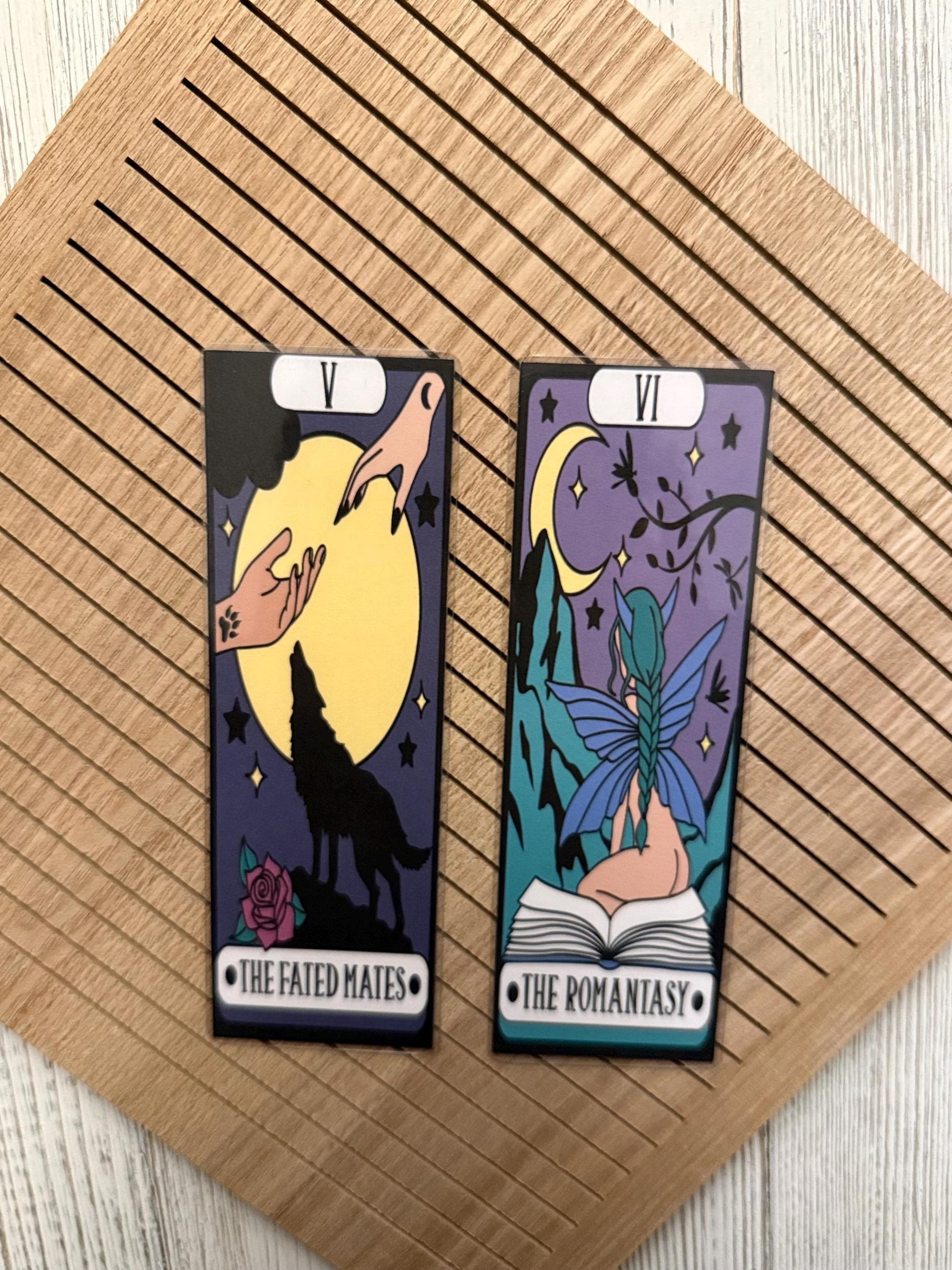 Fantasy Tarot Card Bookmark: Romantasy Book Lover Gift
