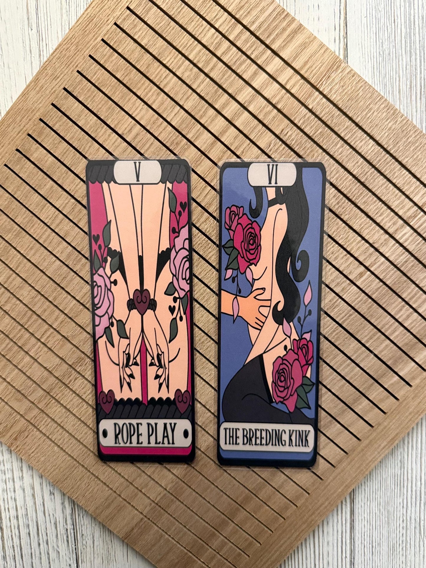 Kinky Reader Tarot Card Bookmarks, Bookish Merch, Book Lover Gift, Booktok Lover, Kinky Romance, The Brat, Readers Bookmarks, Tarot Bookmark