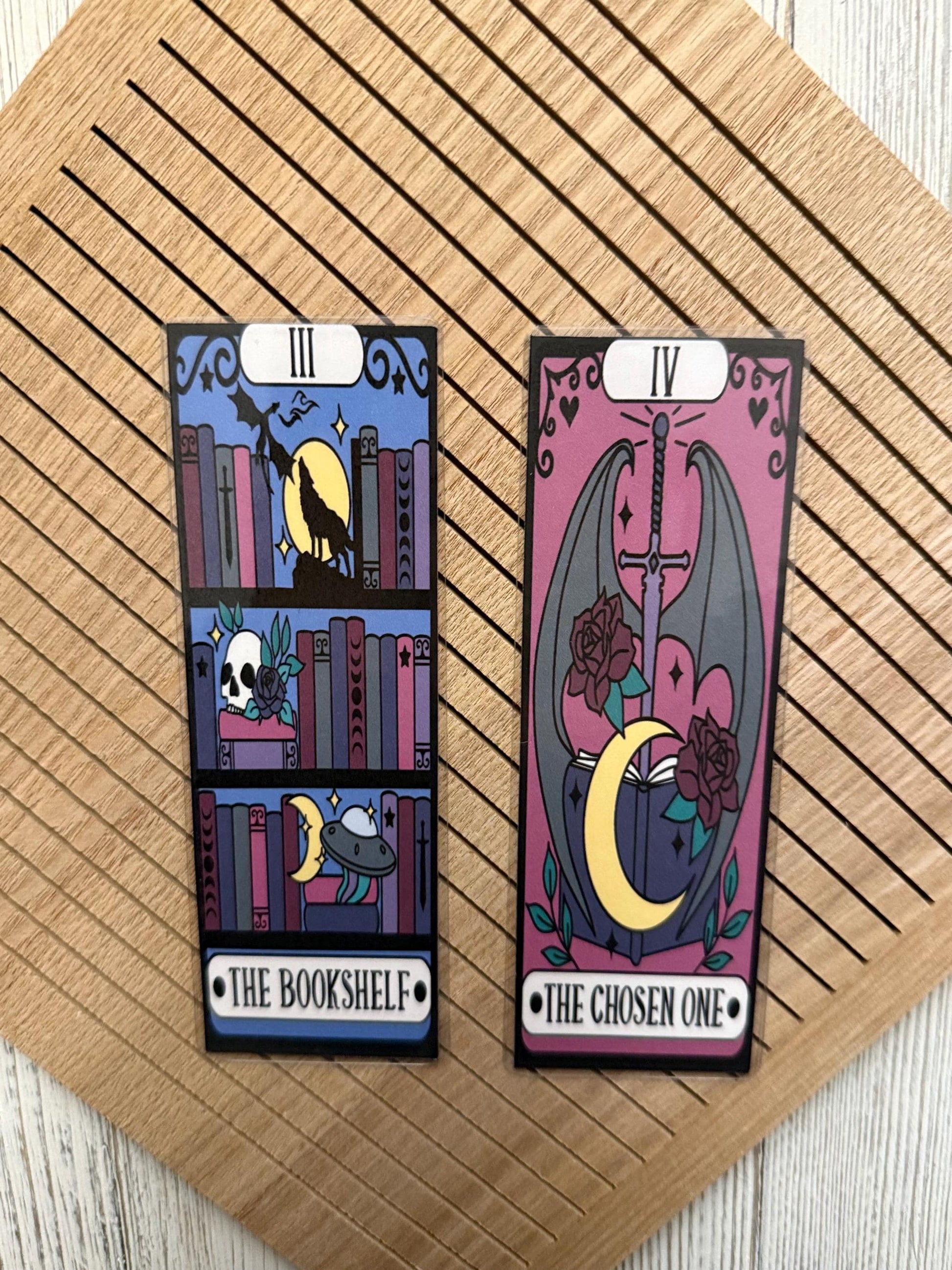Fantasy Tarot Card Bookmark: Romantasy Book Lover Gift