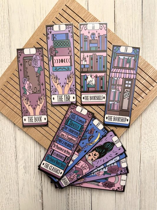 Tarot Card Reader Bookmark: Laminated Book Lover Gift