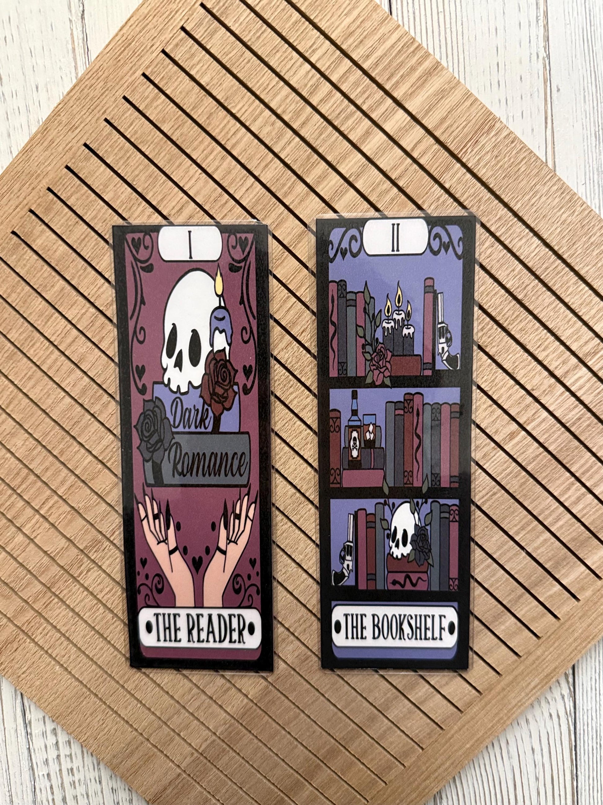 Dark Romance Tarot Card Bookmarks: Laminated Book Lover Gift