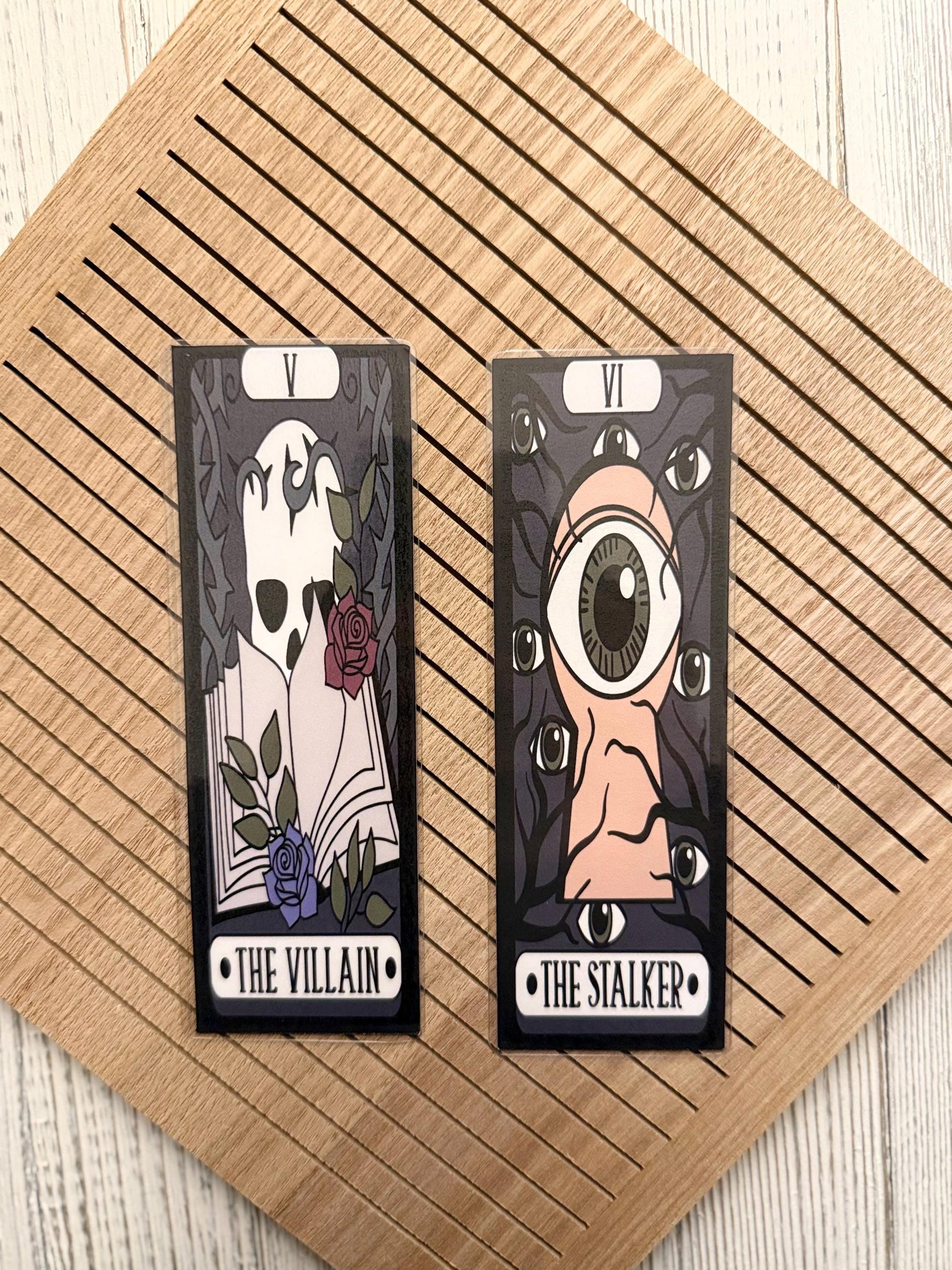 Dark Romance Tarot Card Bookmarks: Laminated Book Lover Gift
