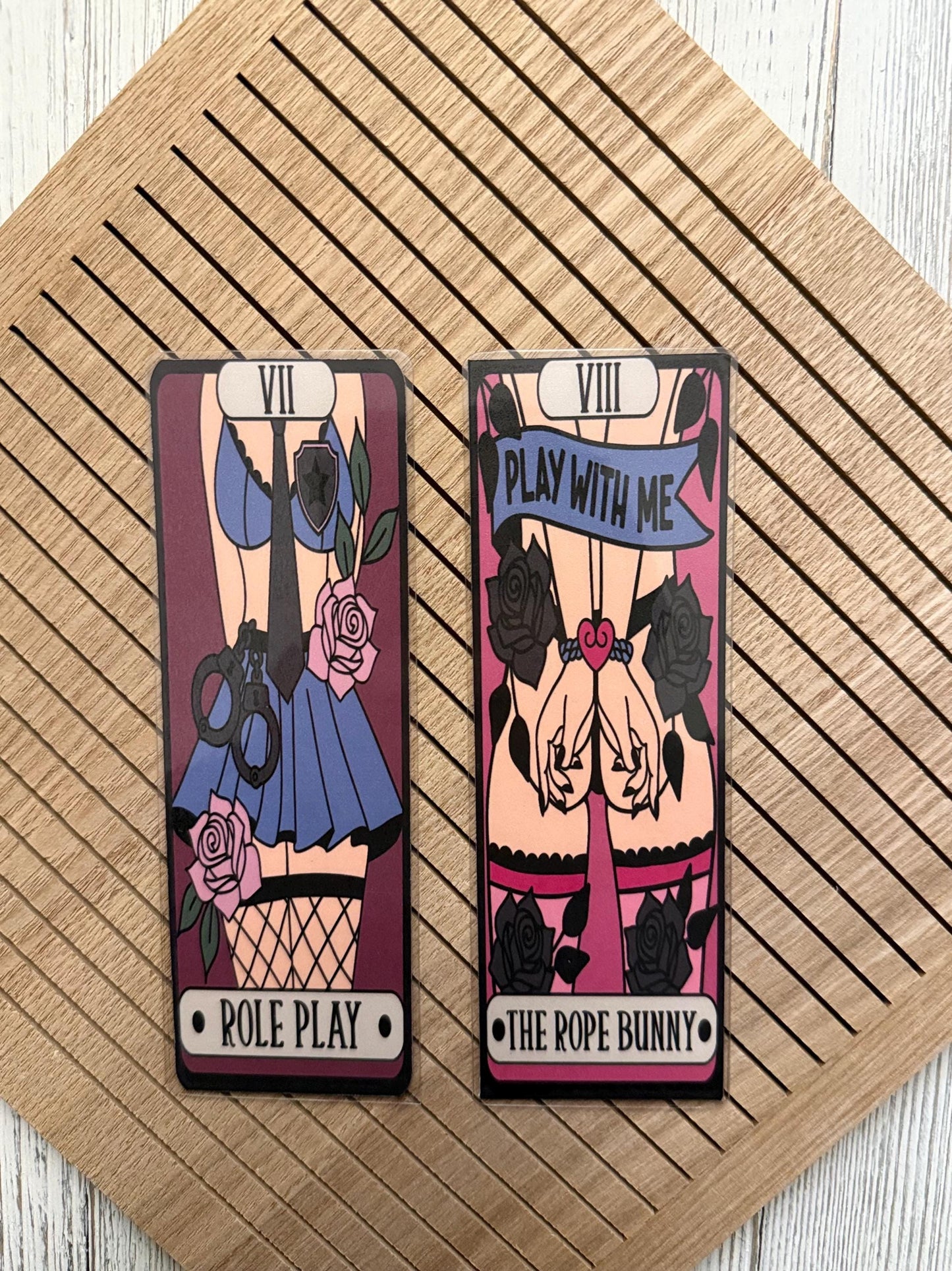 Kinky Reader Tarot Card Bookmarks, Bookish Merch, Book Lover Gift, Booktok Lover, Kinky Romance, The Brat, Readers Bookmarks, Tarot Bookmark