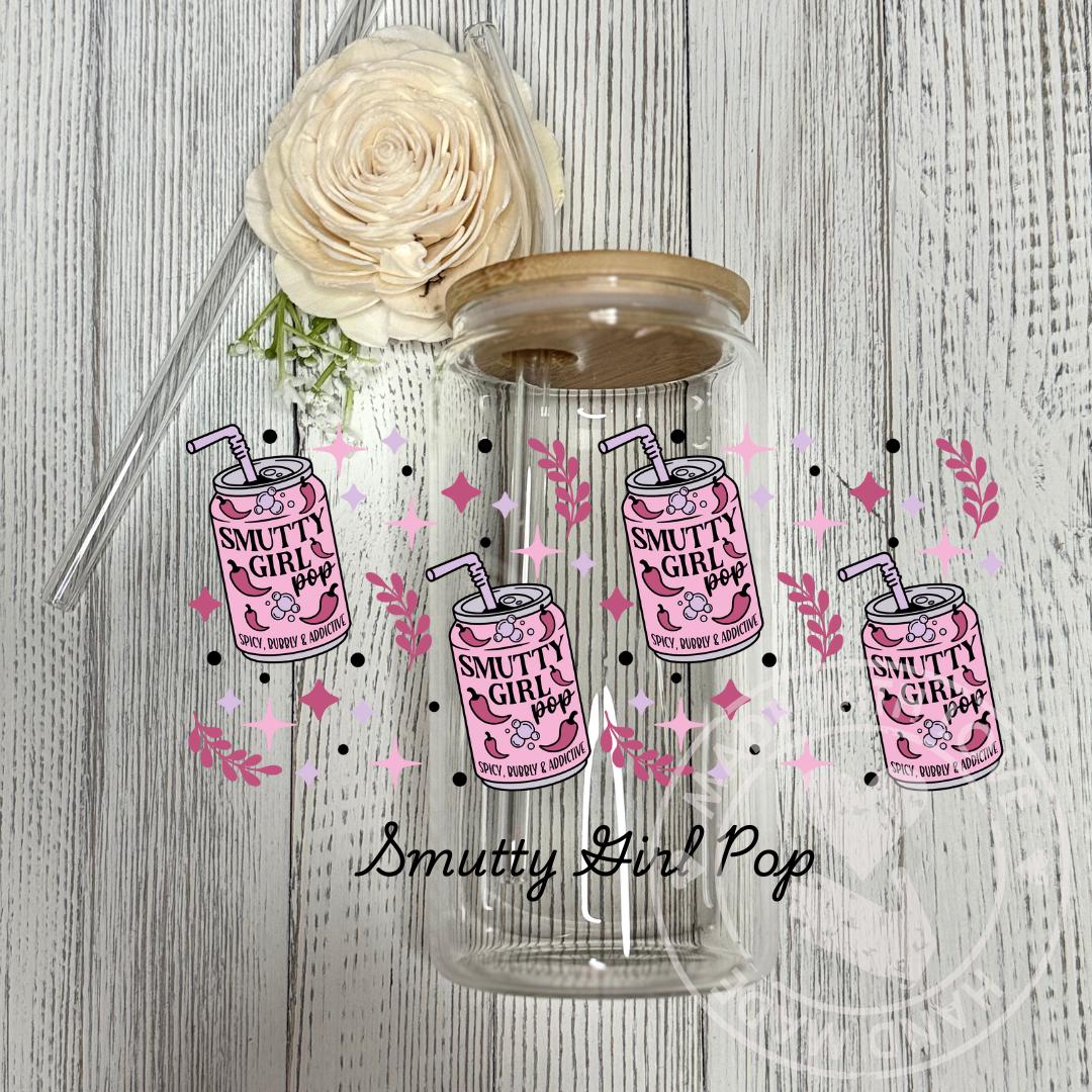 Bookish Glass Can Cup: Dark Romance Cola Design