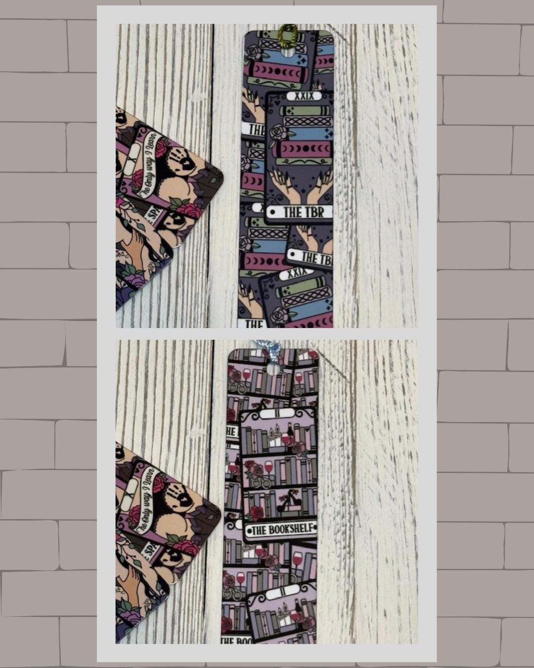 Kinky Reader Tarot Metal Bookmarks, Bookish Merch, Book Lover Gift, Booktok Lover, Kinky Romance, The Brat, Readers Bookmark, Tarot Bookmark