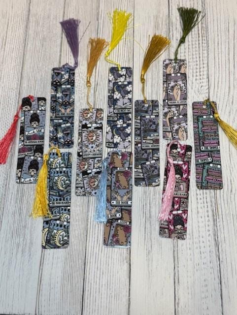 Tarot Reader Metal Bookmark: Book Lover Gift