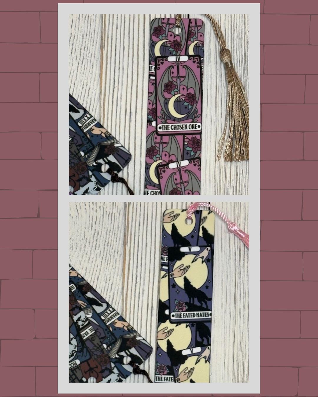 Fantasy Tarot Aluminum Bookmark: Book Lover Gift