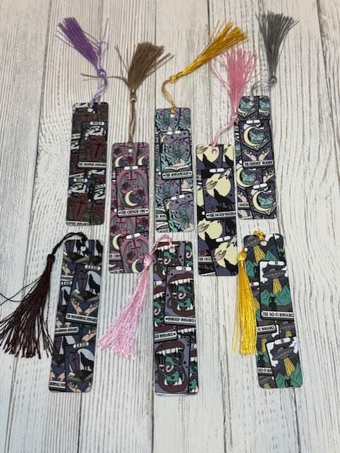 Fantasy Tarot Aluminum Bookmark: Book Lover Gift