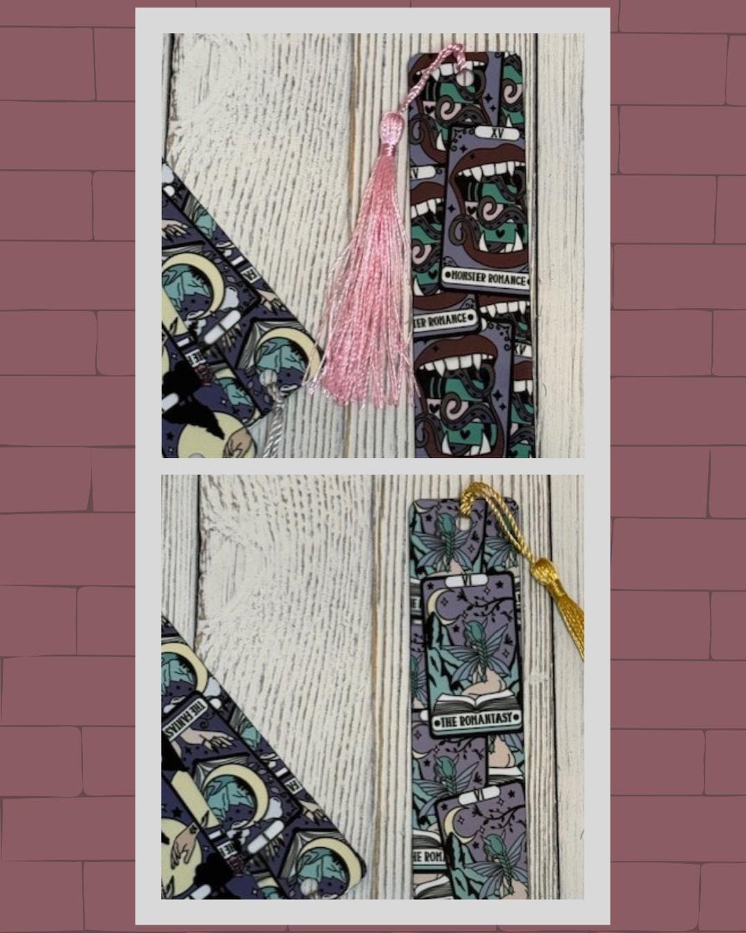 Fantasy Tarot Aluminum Bookmark: Book Lover Gift