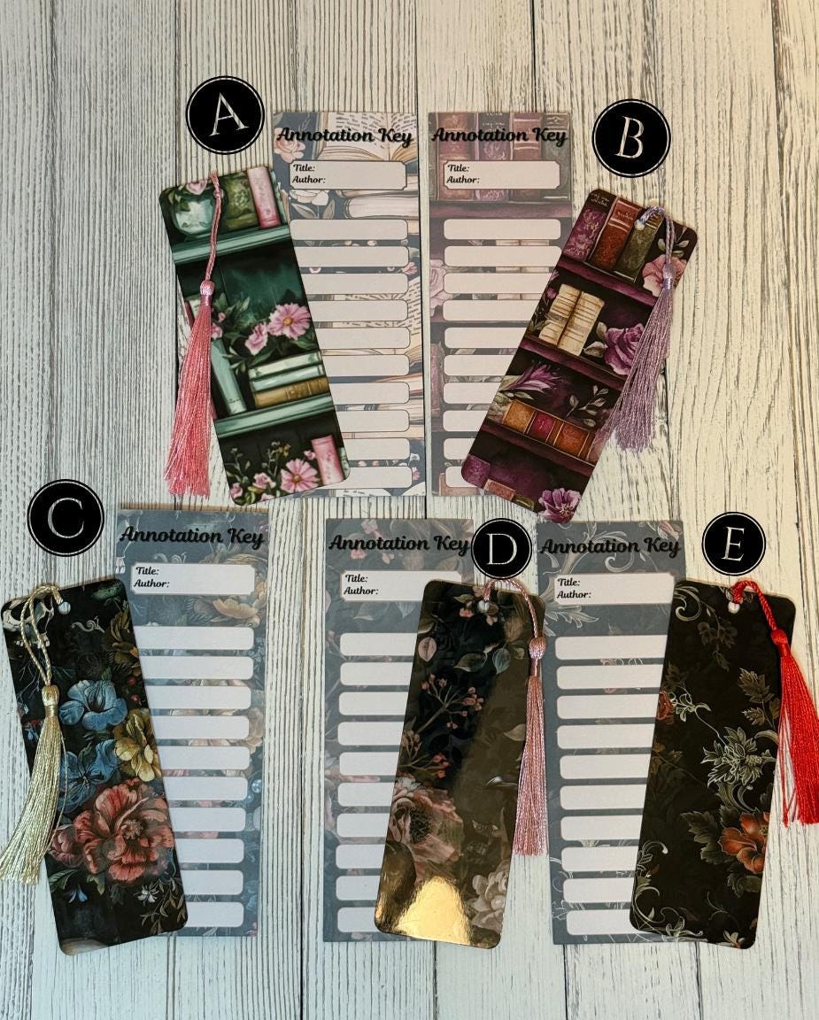 Complete Book Annotation Set – Bookmark Duo, Pen, Tabs, Highlighter & Sticky Notes – Aesthetic Book Lover Gift